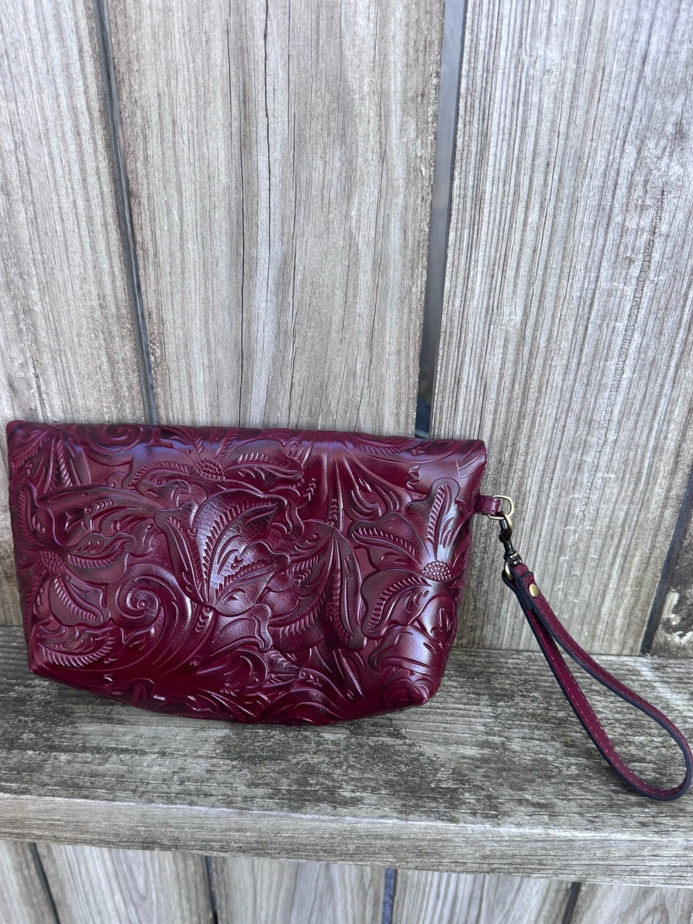 Patricia Nash Leather Wristlet